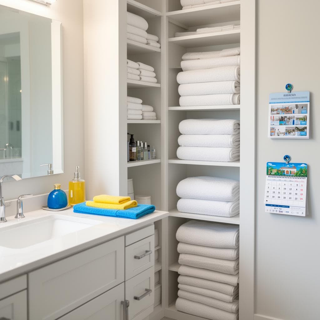 Office cleaning service - clean desks and shared work areas